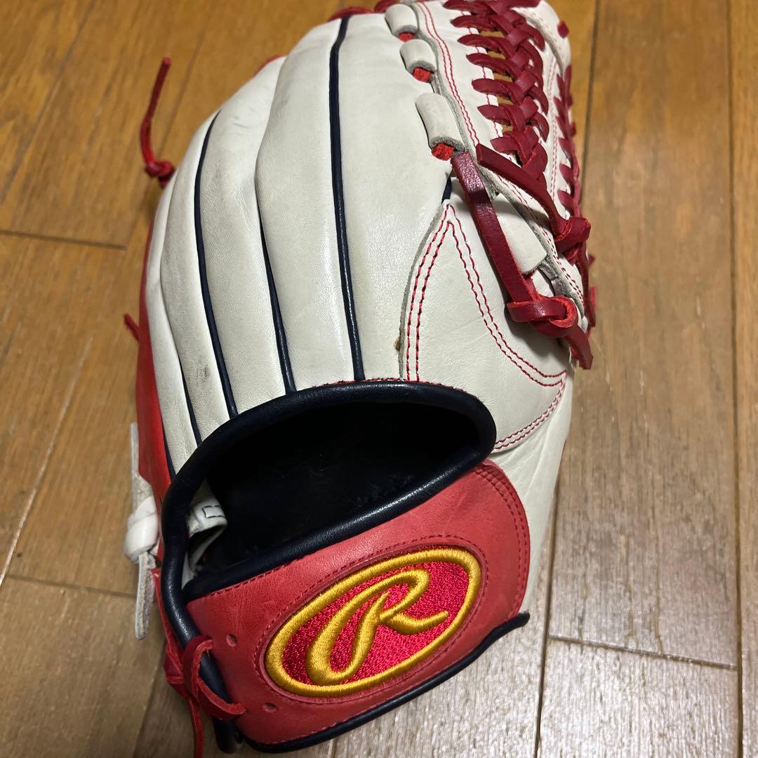 美品　限定品　型良し！ Rawlings グローブ クリーム＆レッド