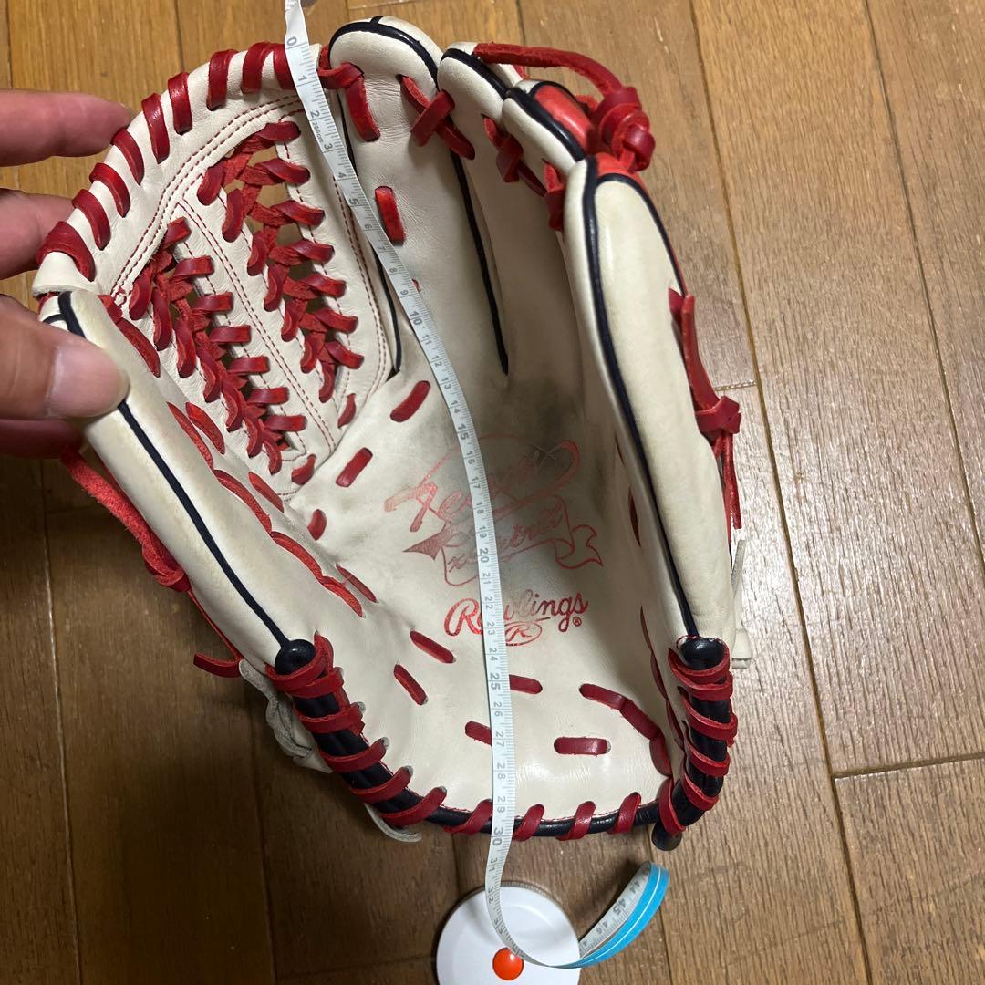 美品　限定品　型良し！ Rawlings グローブ クリーム＆レッド