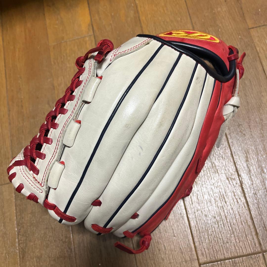 美品　限定品　型良し！ Rawlings グローブ クリーム＆レッド