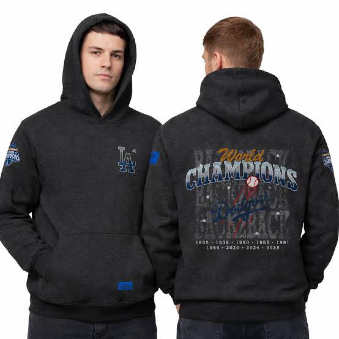 ドジャース・ワールドシリーズ優勝2連覇フーディー【スタジアム来場者限定品】 XL