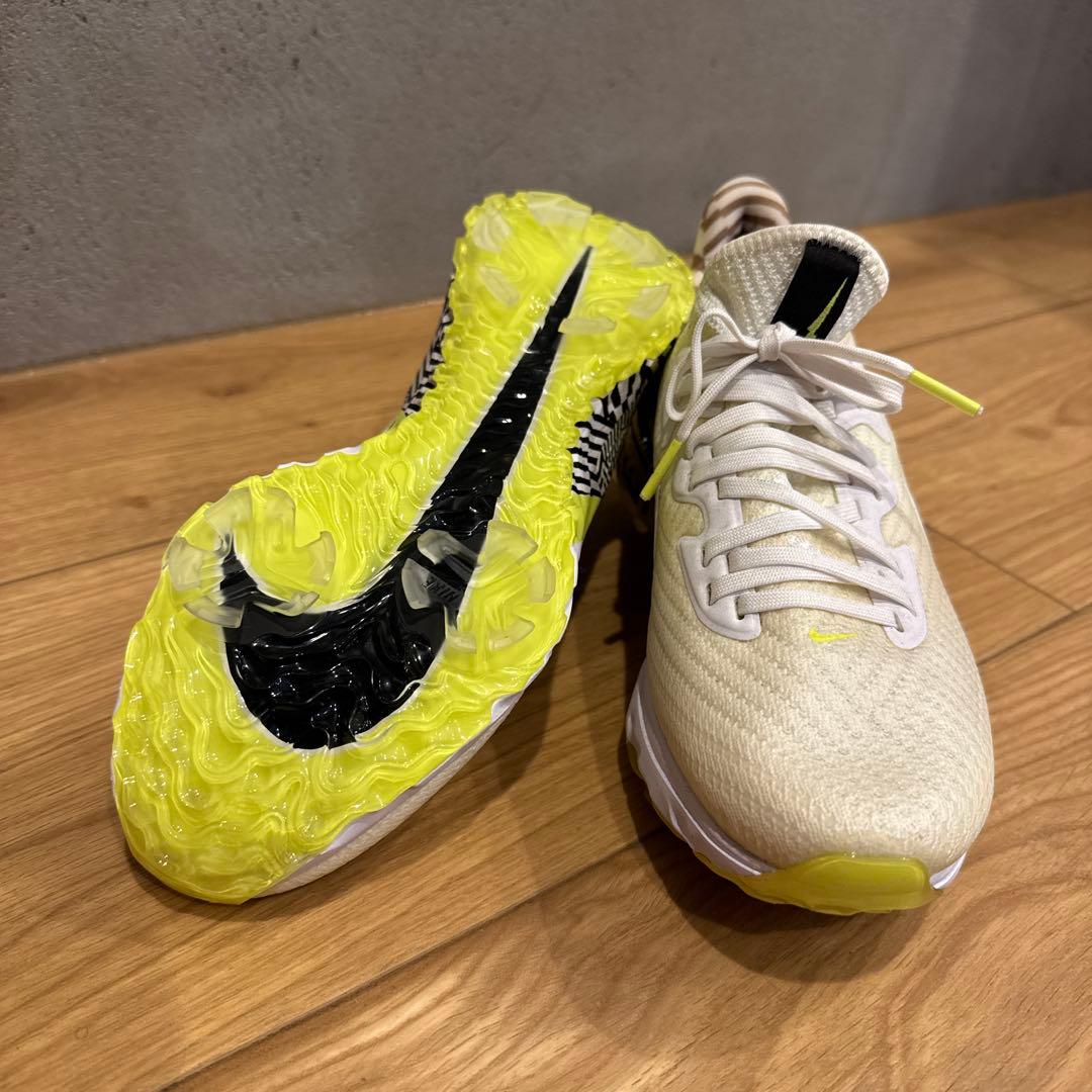 未使用★Nike ゴルフシューズ 女性用 ホワイト/イエロー24cm