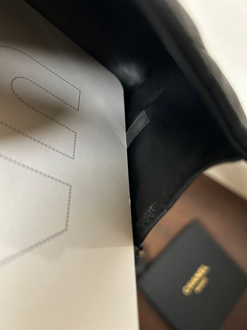 CHANEL ノベルティ ブラックレザー ショルダーバッグ