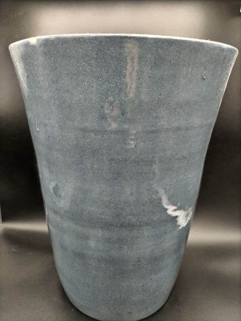 マニの窯主宰大橋貞華氏作「天馬」　馬の絵柄 陶器製 花瓶