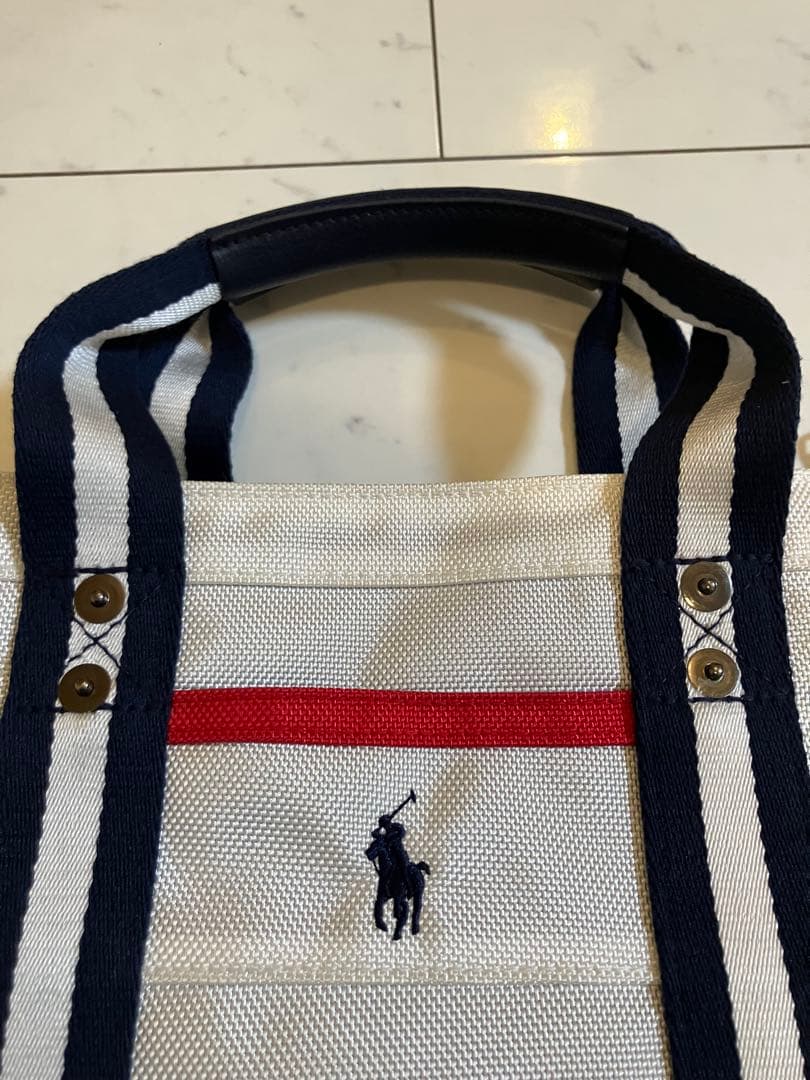 POLOラルフローレン　ホワイト　ゴルフカートバックトート