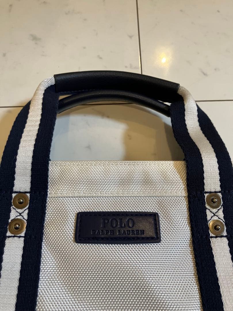 POLOラルフローレン　ホワイト　ゴルフカートバックトート