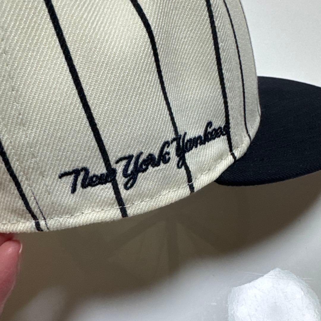 ニューエラ　New York Yankees ストライプキャップ　7 2/1