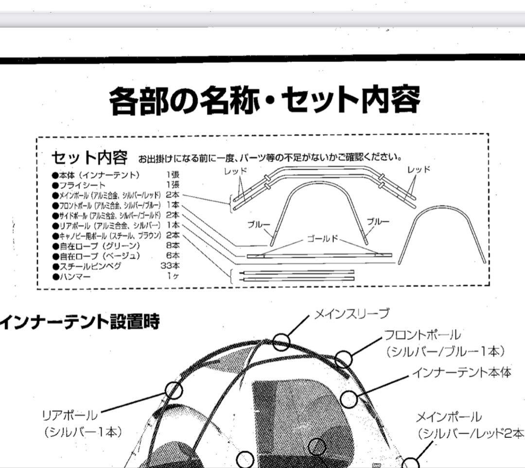 【訳あり】ウェザーマスターブリーズドームII コールマン　シート付き