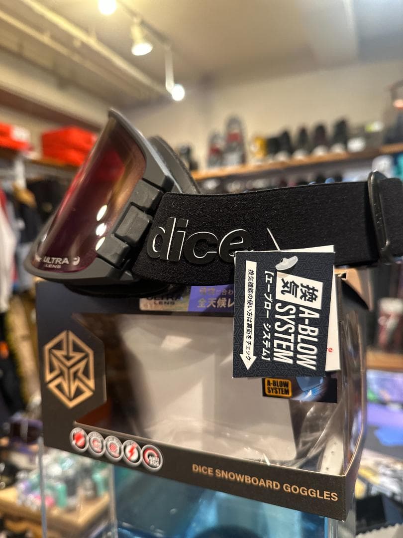 DICE グッドマン　BLACK OUT ゴーグル　調光レンズ　新品展示品