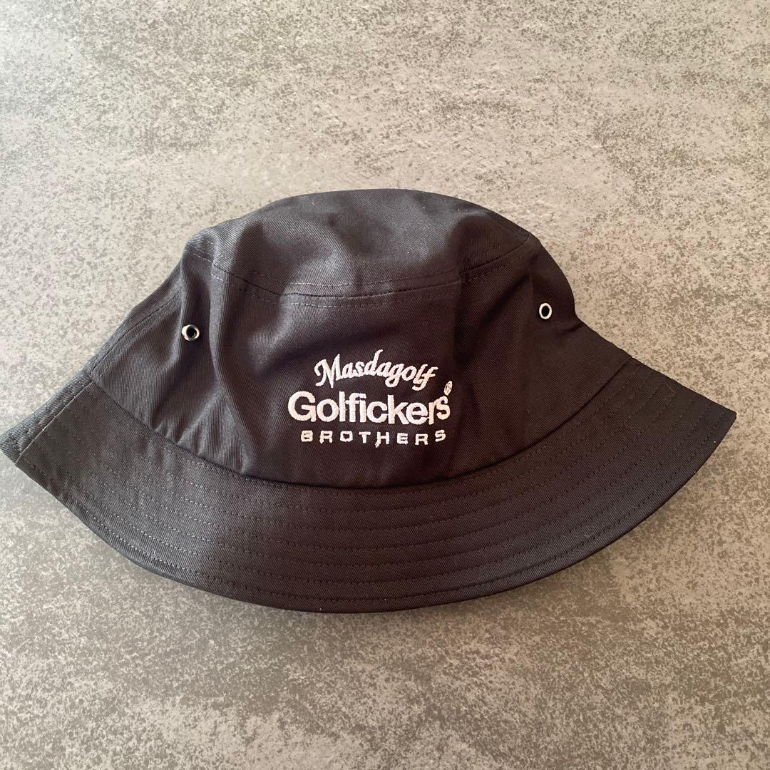 【新品限定品】Golfickers×Masdagolf バケットハット ブラック