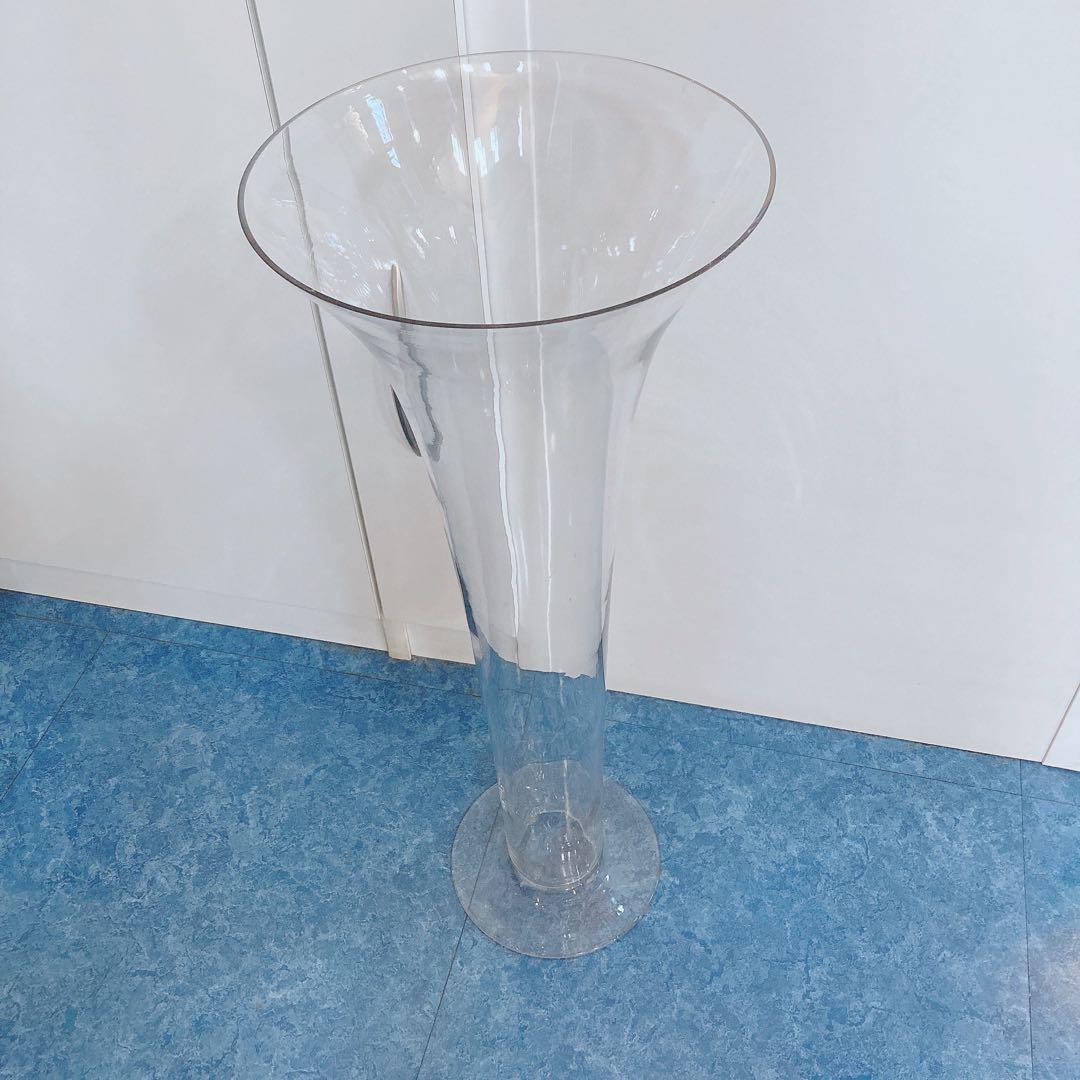 ビッグサイズ ガラス 花瓶 フラワーベース