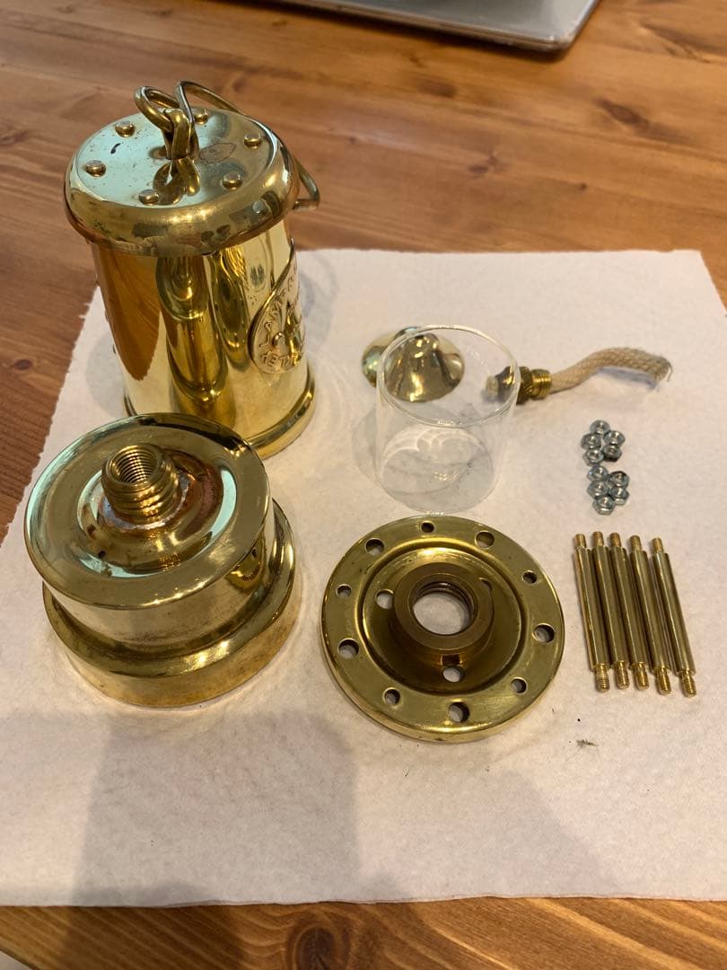 Miner's Lamp 真鍮製ランプ Mサイズ オールブラス
