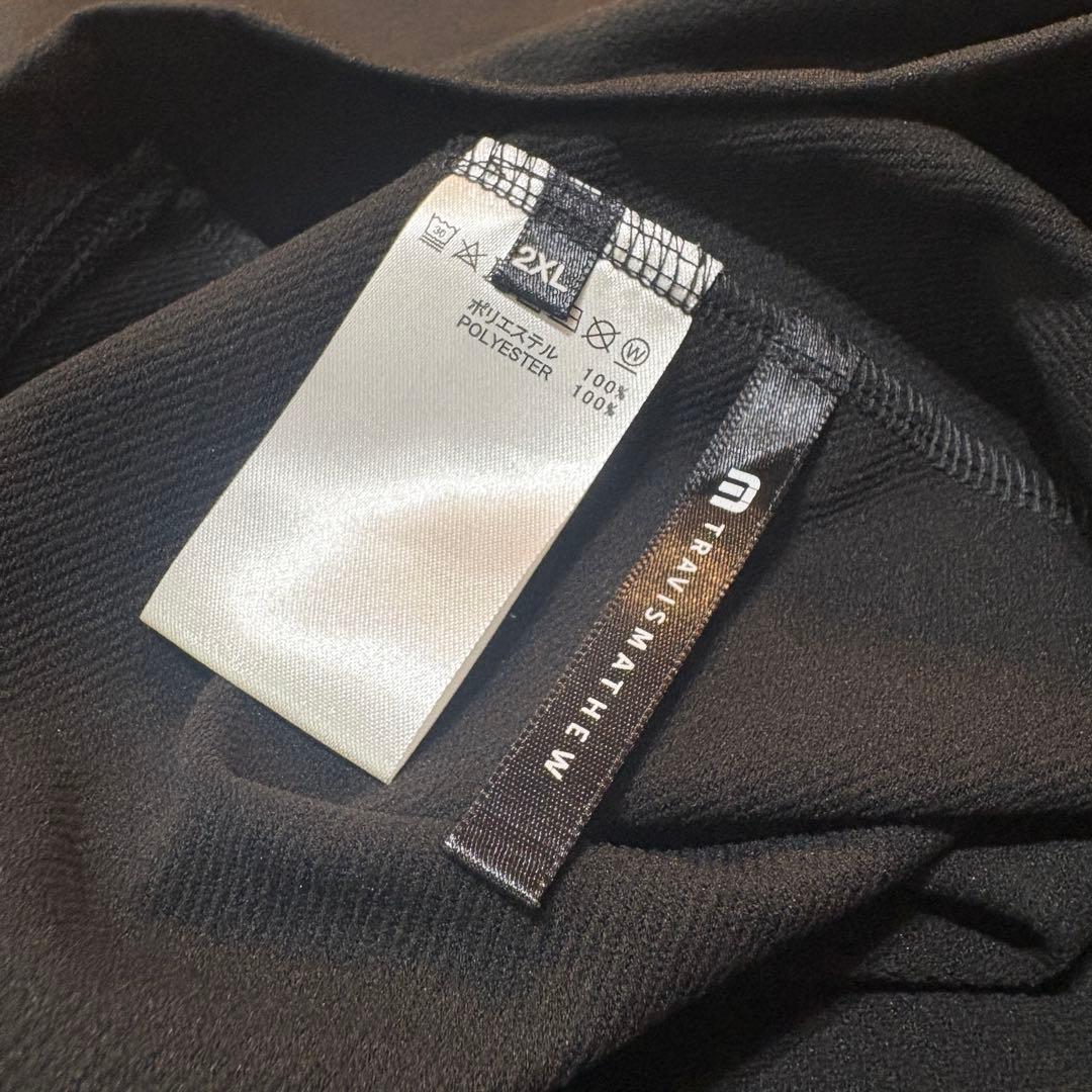 【TravisMathew】新品　チェストプリント長袖モック　メンズ２ＸＬ