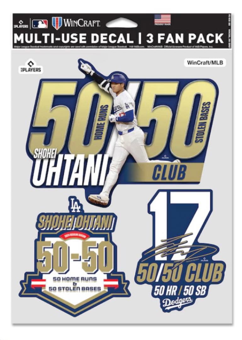 ロサンゼルス ドジャース 大谷翔平 50/50 ファンパック 6点セット