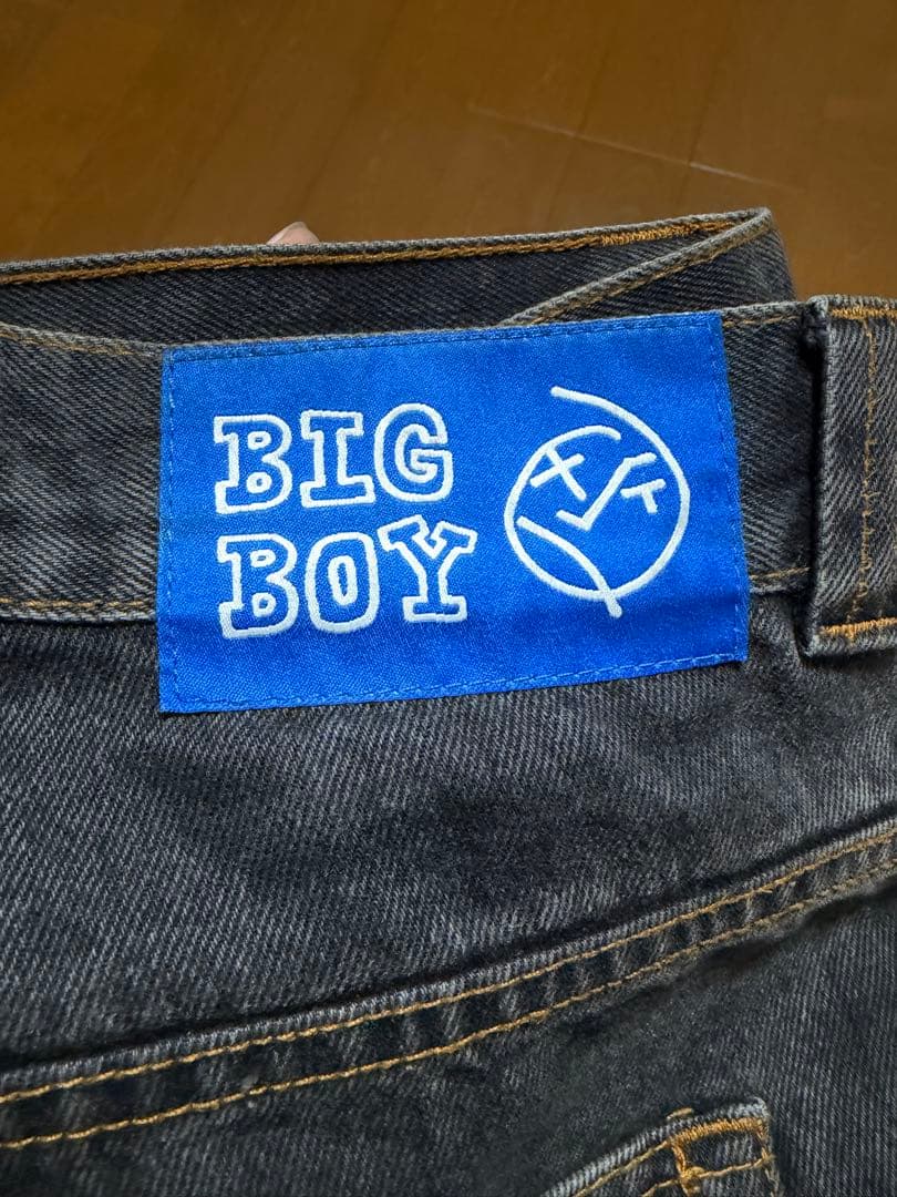 BIG BOY ブラックデニムパンツ ワイドレッグ 正規品⭕️