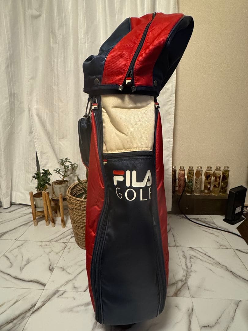 FILA GOLF （フィラゴルフ） キャディバッグ トリコロールカラー