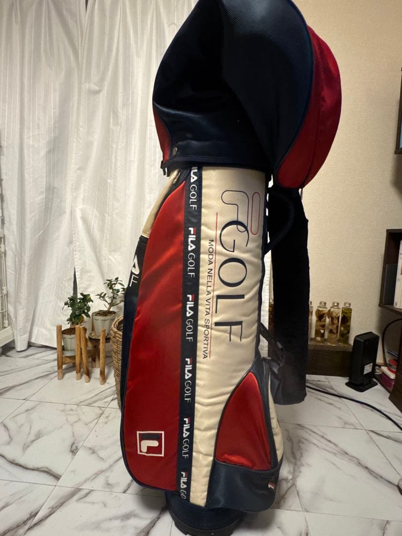FILA GOLF （フィラゴルフ） キャディバッグ トリコロールカラー