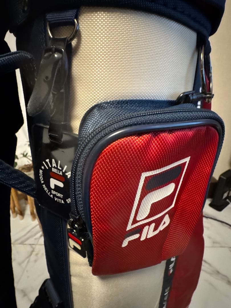 FILA GOLF （フィラゴルフ） キャディバッグ トリコロールカラー
