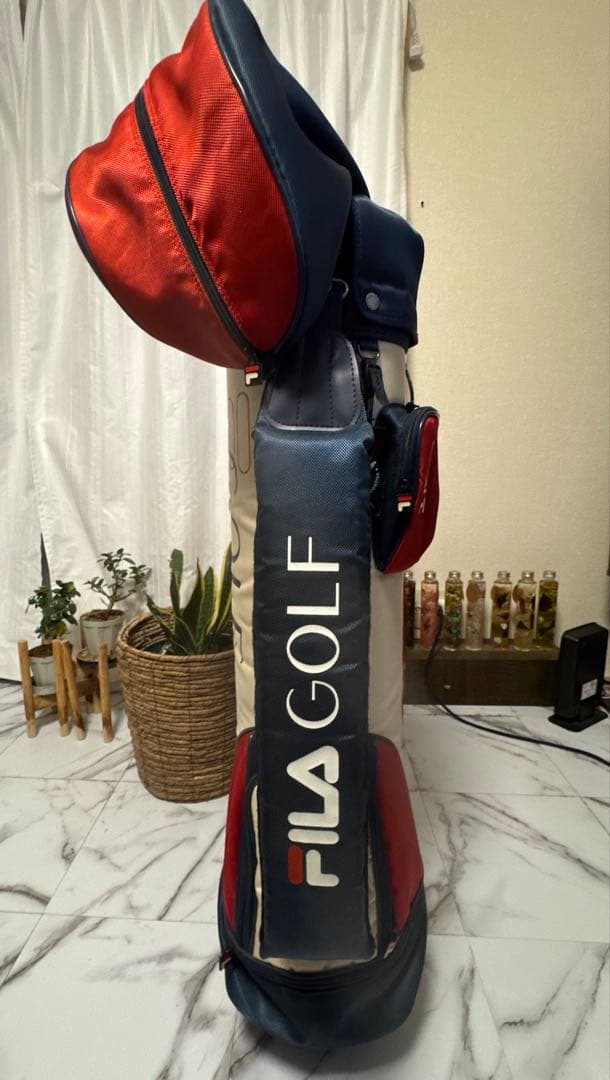 FILA GOLF （フィラゴルフ） キャディバッグ トリコロールカラー