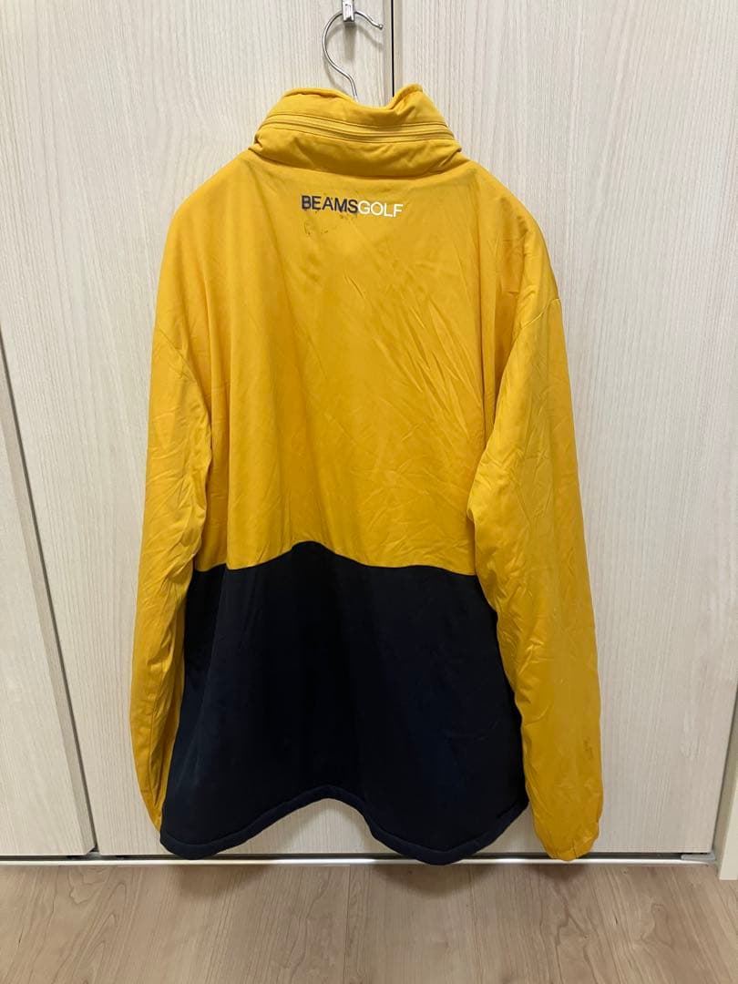 BEAMS GOLF ジャケットLサイズ イエロー/ネイビー　ビームスゴルフ