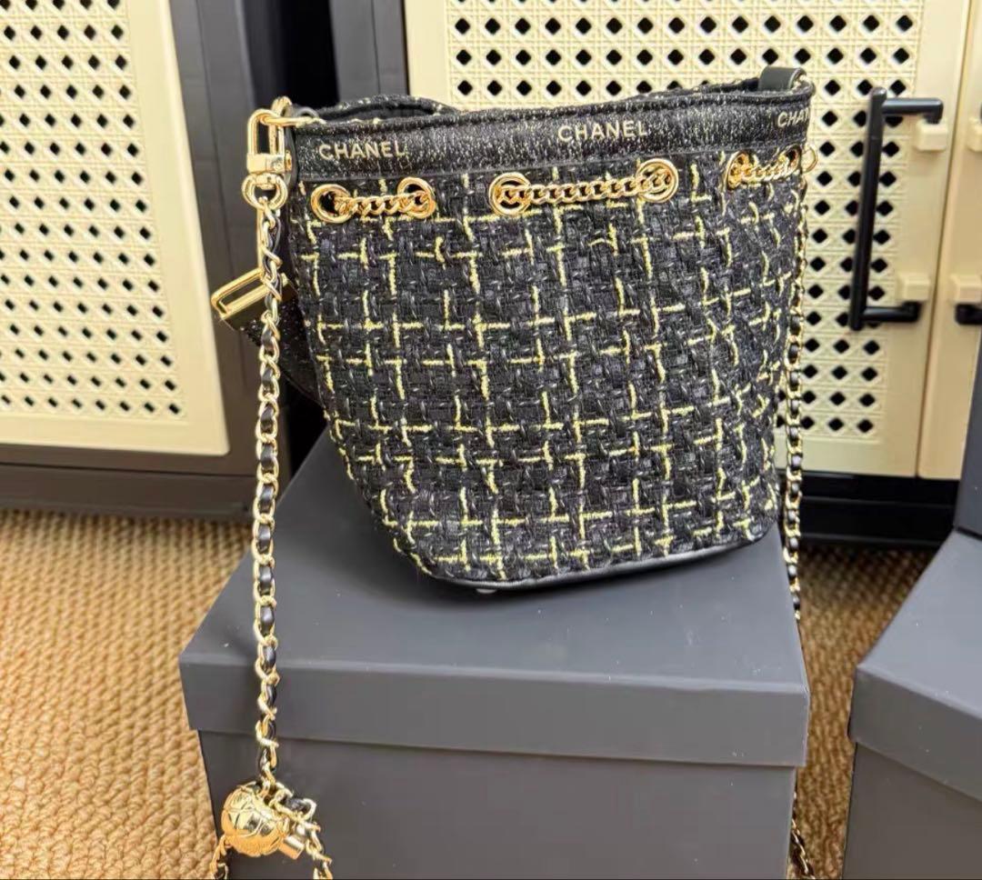 CHANEL ノベルティ　ツイード　ショルダーバッグ　ポーチ　 非売品　ブラック