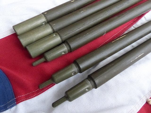 1968” 米軍実物 ナム戦 デッド!　テントポール　6本セット 軍幕 318