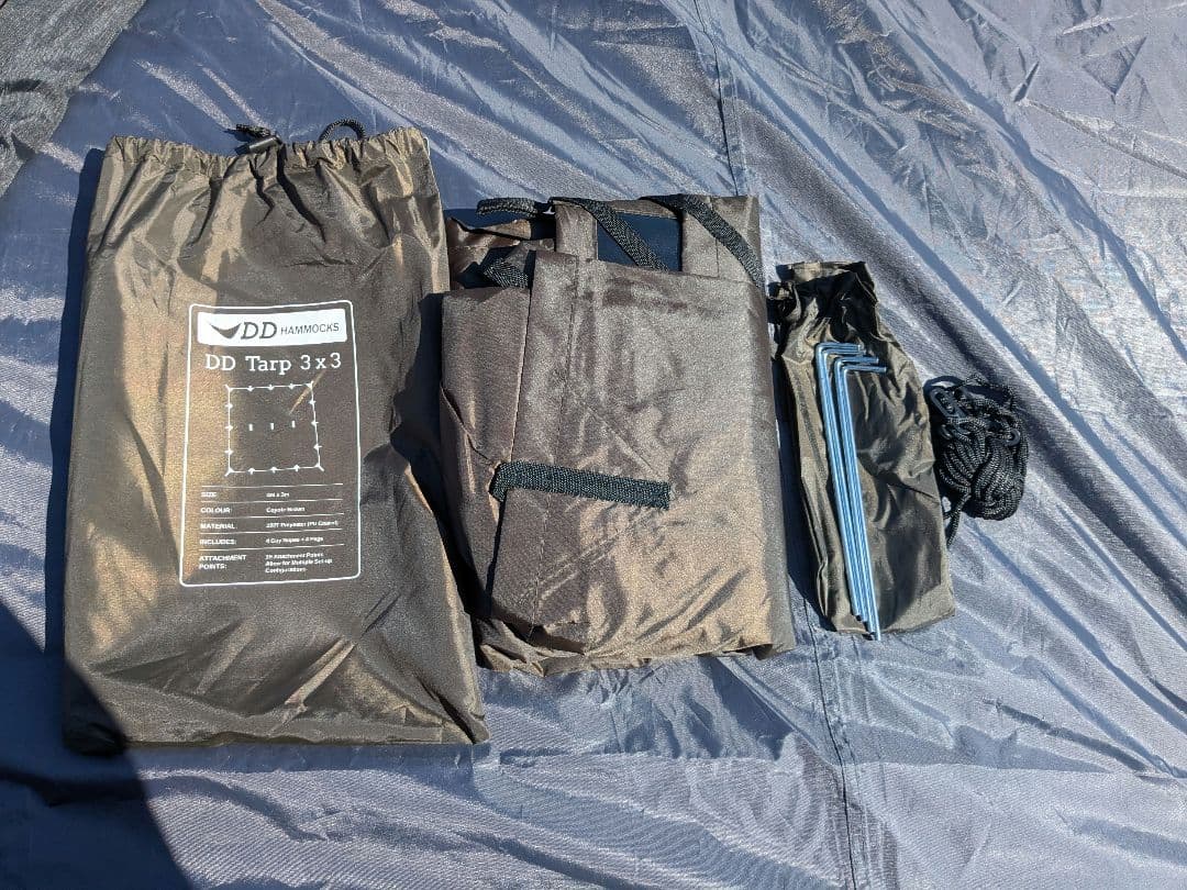 【未使用品】DDタープ　3m×3m　コヨーテブラウン　DDHammocks