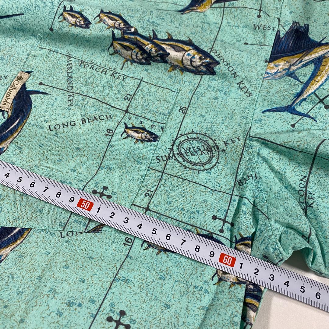 Columbia PFG 総柄フィッシングシャツ