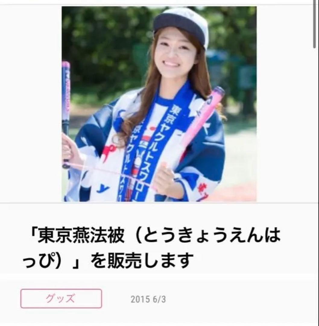 東京ヤクルトスワローズ 応援法被　応燕法被