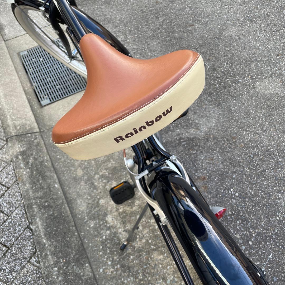 レインボービーチクルーザー 自転車 青/ 白