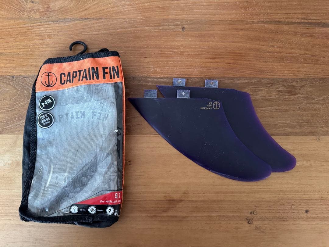 [美品]CAPTAIN FIN フィンセット パープル　ジェフマッキャラム