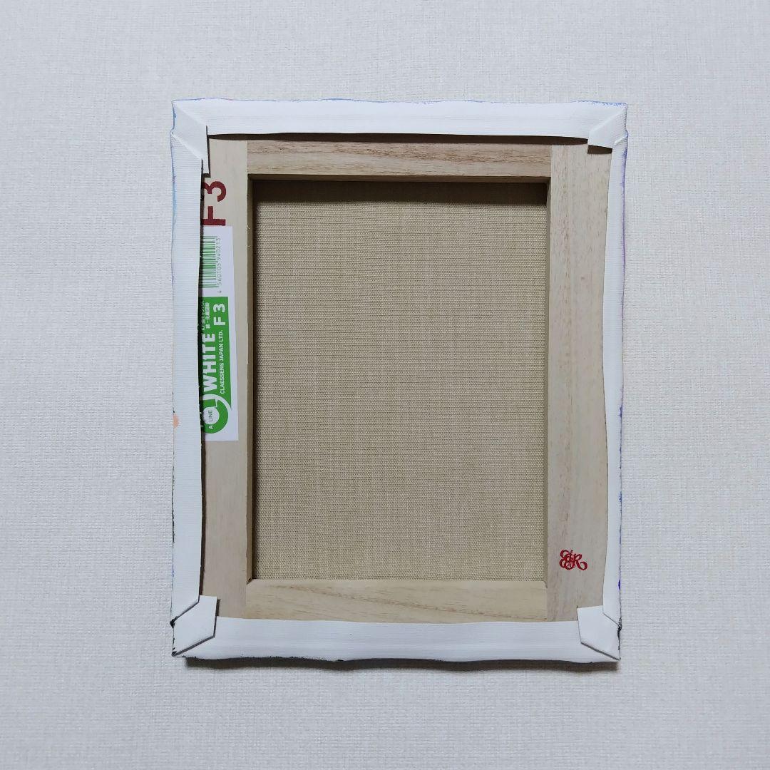 【ネモフィラ畑】アクリル画 F3 風景画 絵画