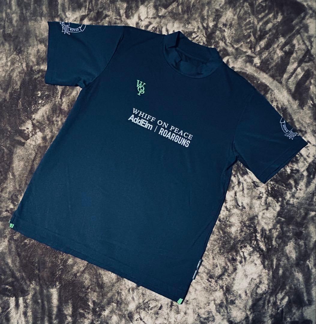 美品 ロアーガンズ AddElm INFINITI LOGOモックネックTシャツ