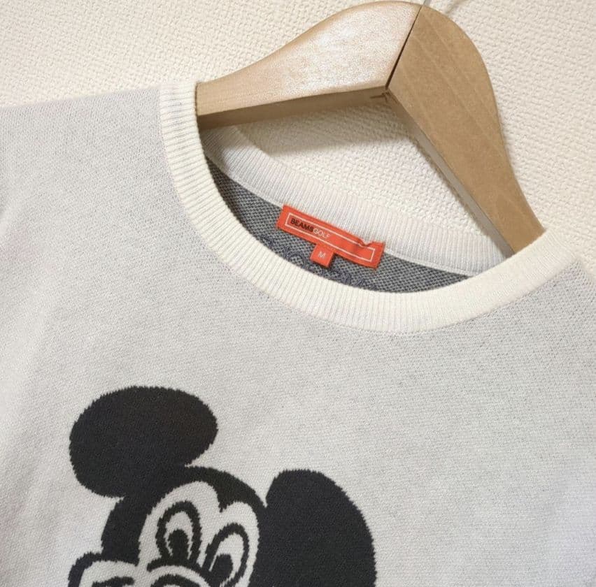 ★美品★BEAMS　GOLF　ディズニーニット　サイズ　M