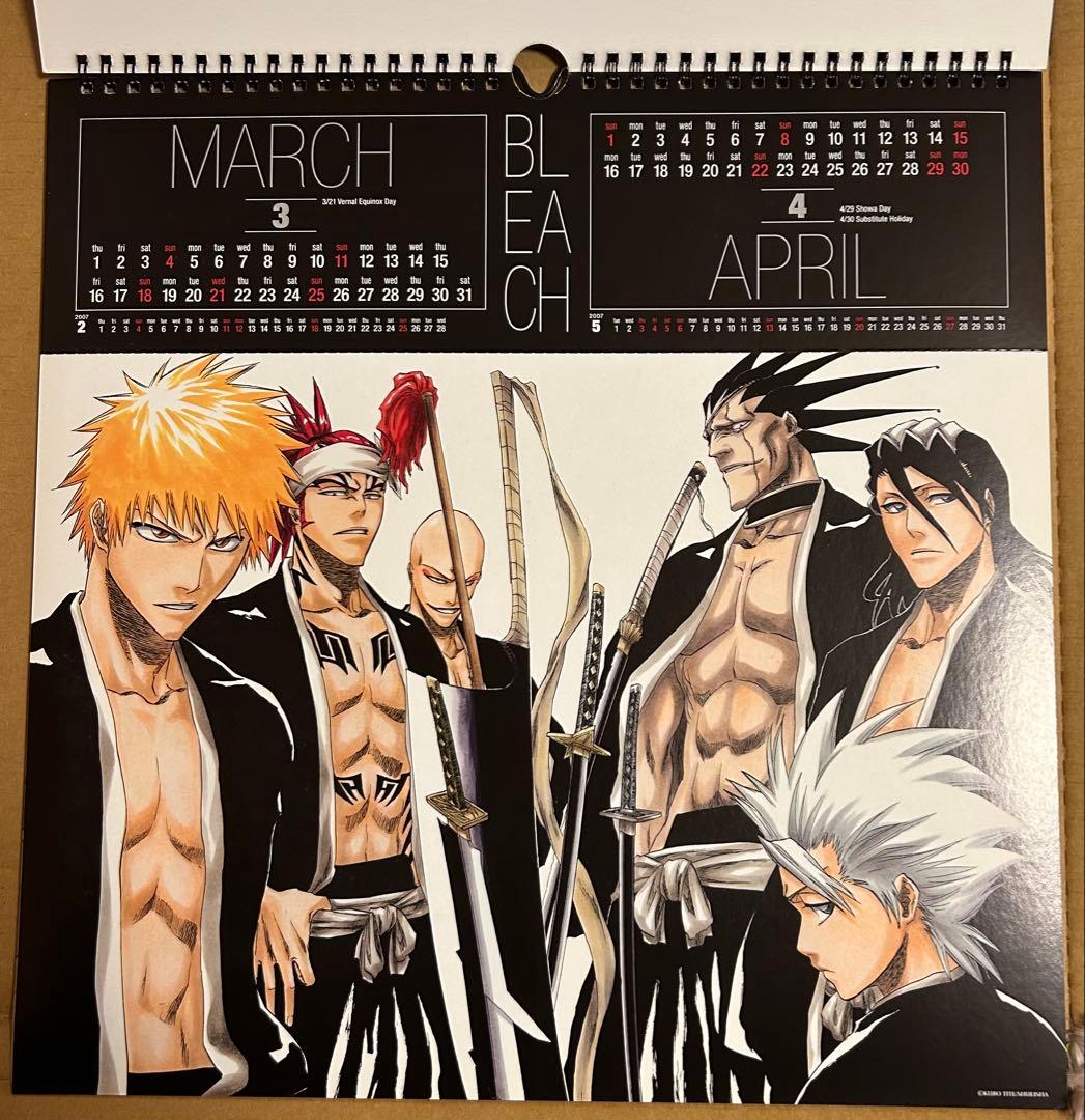 BLEACH コミックカレンダー2007 一護 日番谷 ルキア 浦原 乱菊 ギン