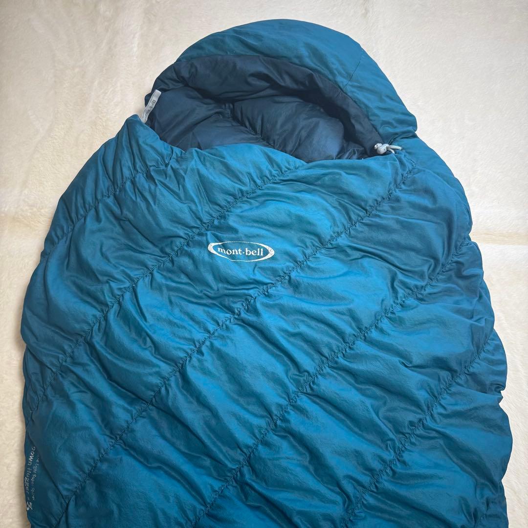 美品モンベル800FPU.L.スーパースパイラルダウンハガー#3 R/ZIP緑