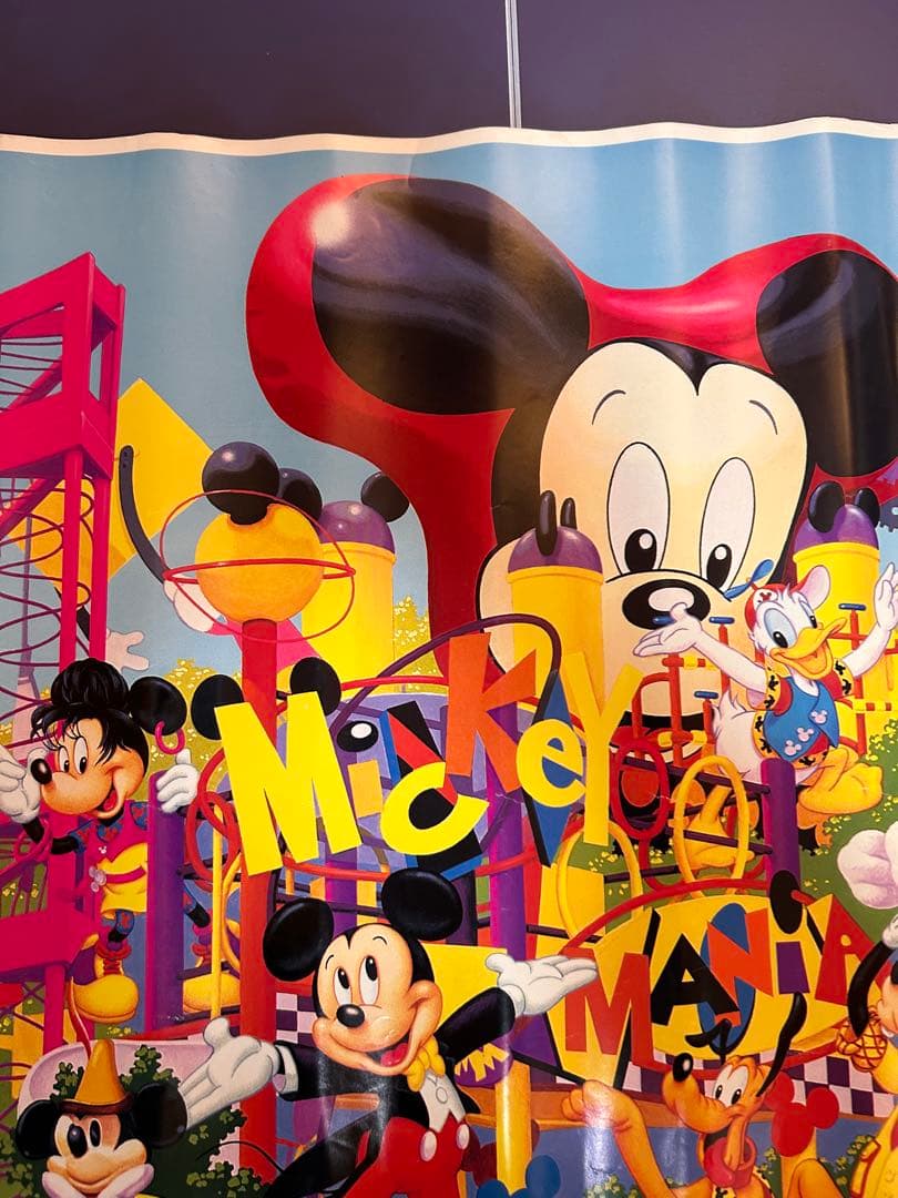 当時物 ディズニーランド ミッキーマニア パレード TDR ポスター B2サイズ