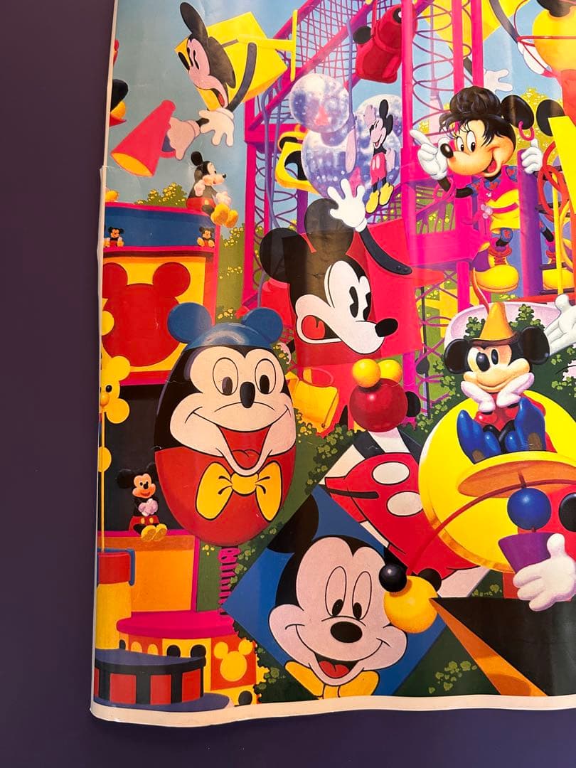 当時物 ディズニーランド ミッキーマニア パレード TDR ポスター B2サイズ