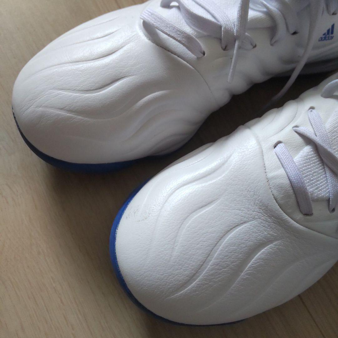 adidas アディダス フットサルシューズ ホワイトブルー 24cm