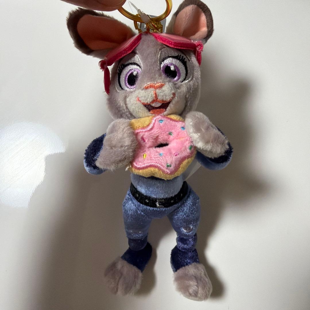 ニック・ワイルドとジュディ・ホップスぬいぐるみキーホルダーキーチェーン2点セット