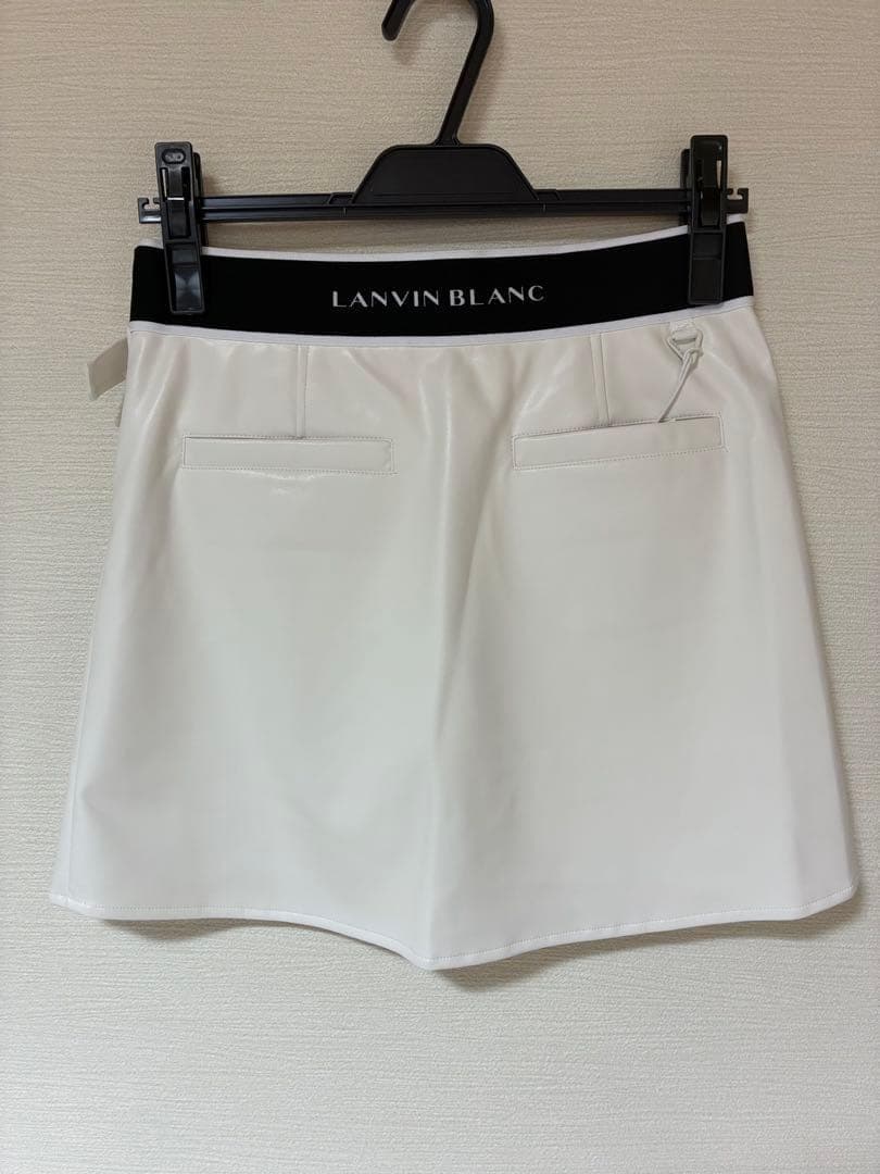 【最終値下】LANVIN BLANCゴルフミニスカート・インナーパンツ付　白　M