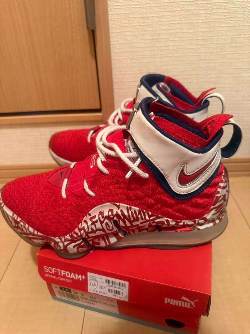 NIKEレブロンジェームズファイヤーレッド