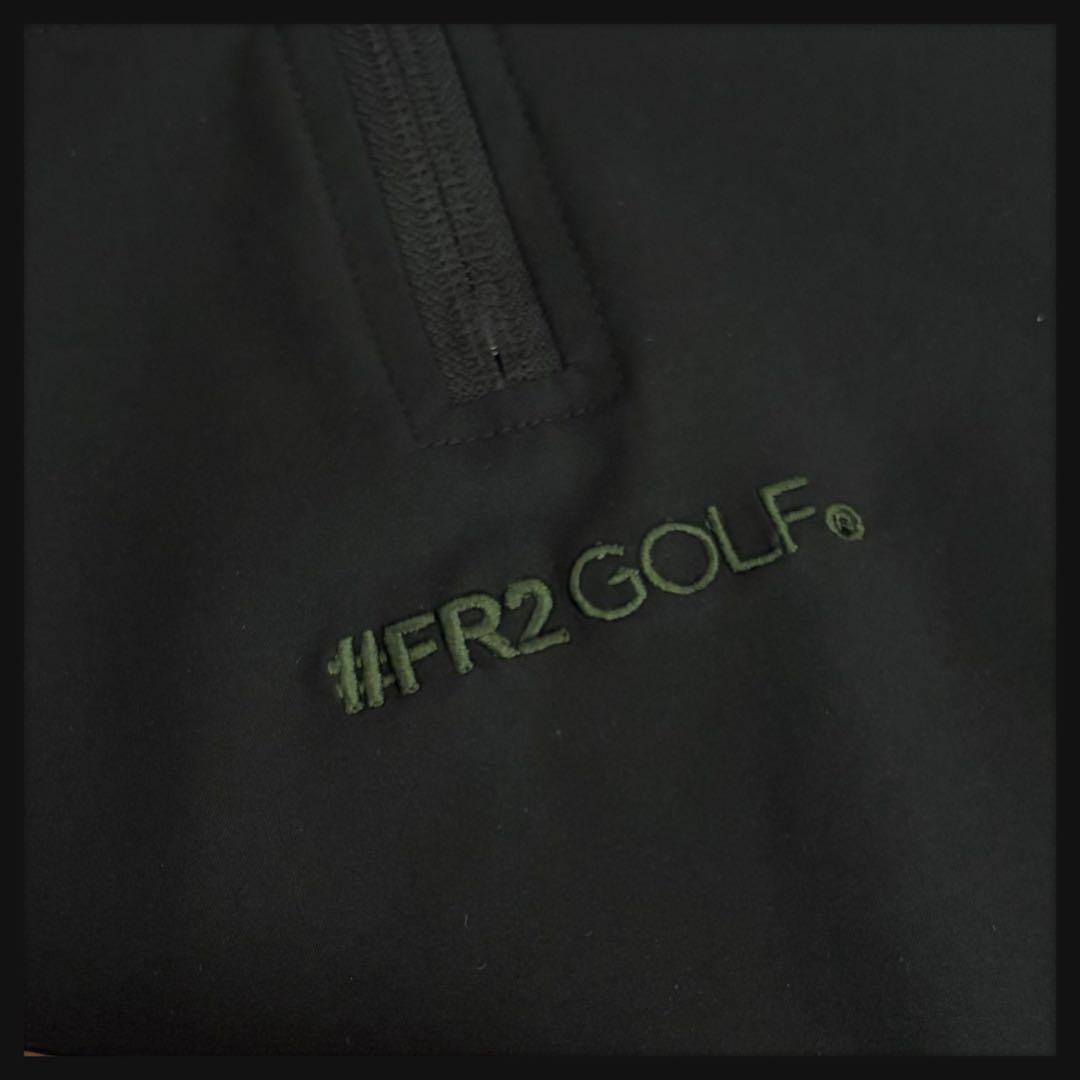 【新品同様】FR2 ゴルフ ハーフジップ ジャケット サークルロゴ 刺繍ロゴ