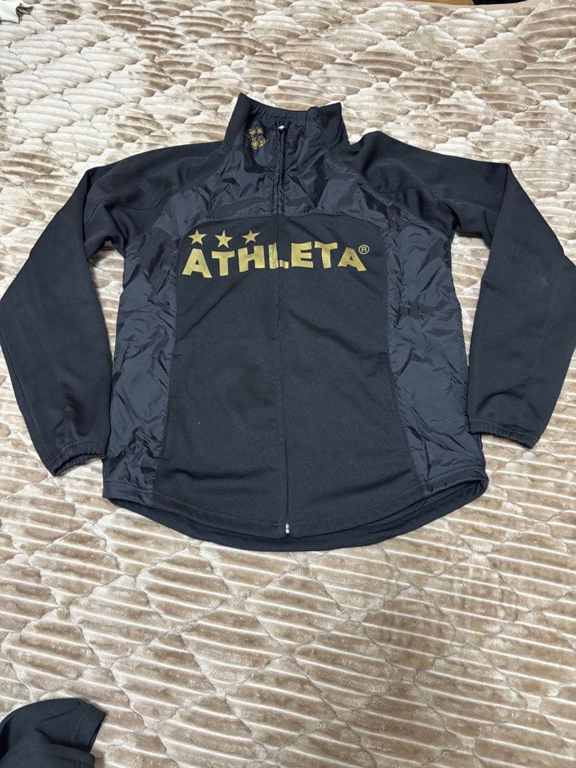 ATHLETA 黒 ジャージ　セットアップ　M