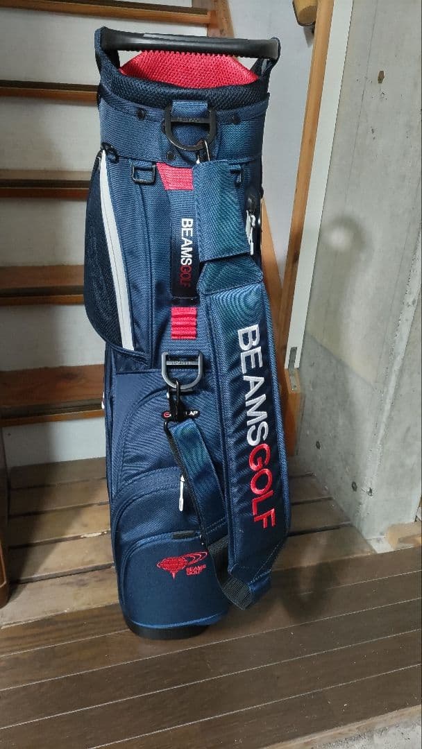 るちん　BEAMS GOLF スタンドバッグ ネイビー　アイアンカバー付
