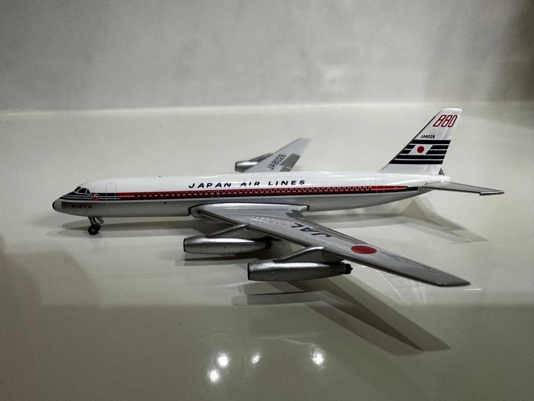 エアロクラシックス製日本航空CV-880 1/400スケールダイキャストモデル