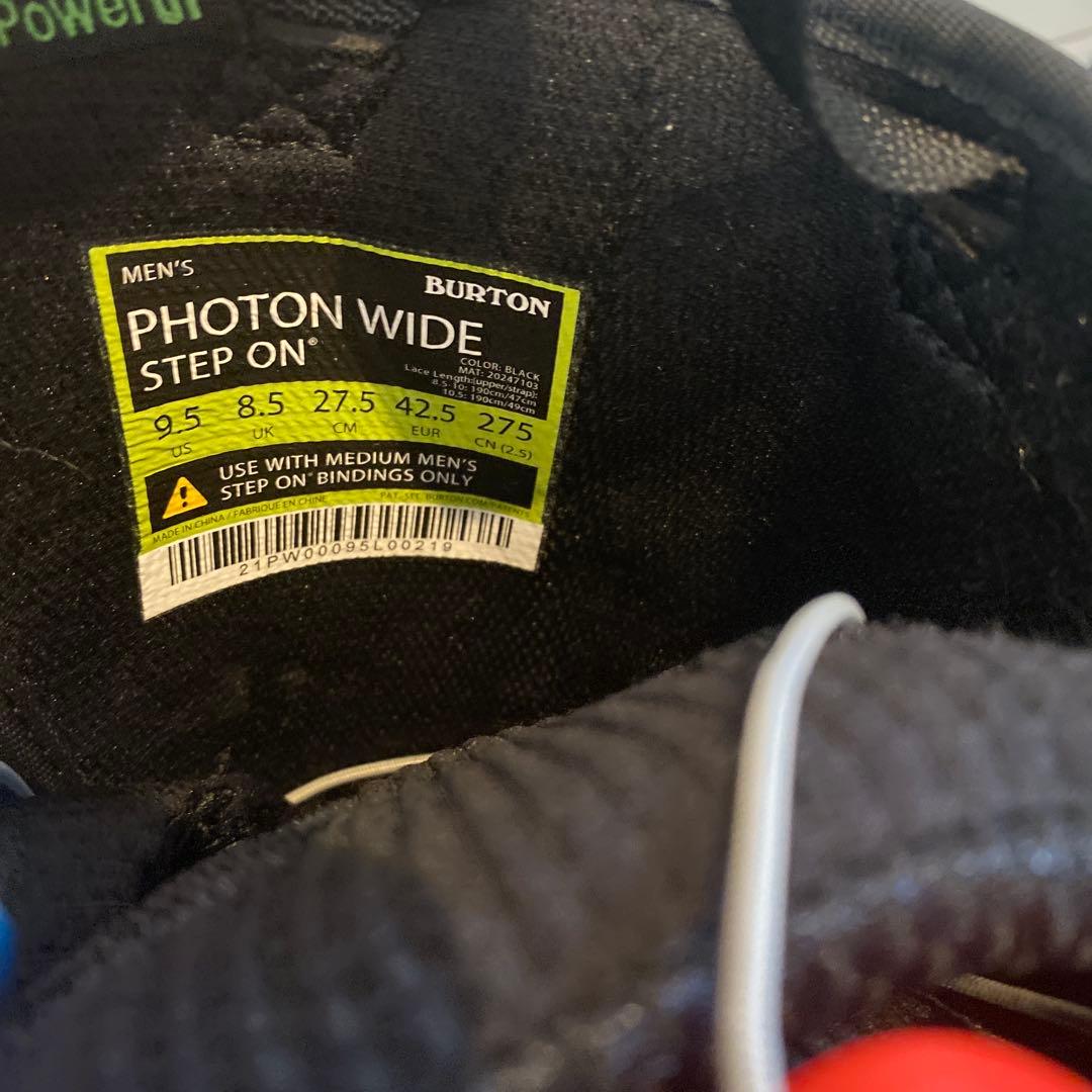 【27.5cm】 BURTON PHOTON WIDE STEPON バイン付き