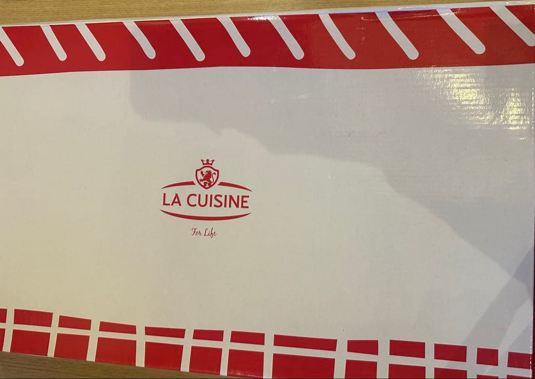 La Cuisine 28cm ホーロー フライパン グリルパン レッド