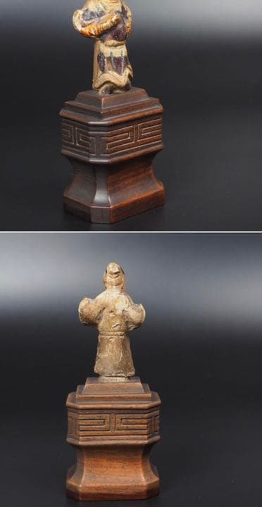 送料無料 唐時代三彩俑　中国古玩