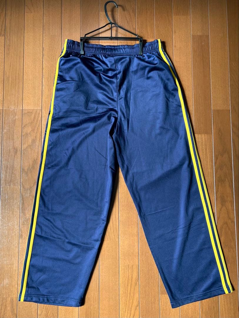 adidas ネイビー×イエロー L
