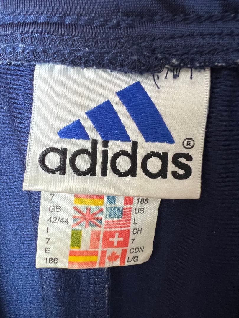 adidas ネイビー×イエロー L